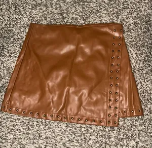 Studded Leather Skirt thumbnail 1