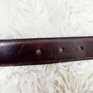 VINTAGE Fossil Brown Leather Western Engraved Silver Belt Medium Ornate Boho‎ thumbnail 8