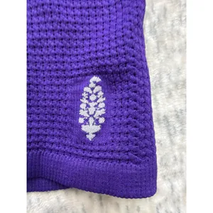 Free People Movement Bail out Amethyst Purple Waffle Knit Top XS/S OB1836168‎ thumbnail 4