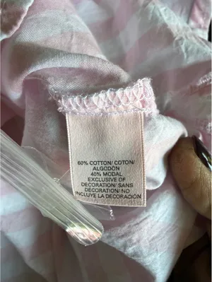 Victoria's Secret Pink Striped Long Sleeve Sleep Shirt/Dress XS thumbnail 7