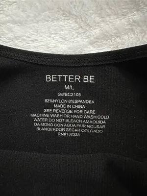 Better Be Ribbed Cut Out Sports Bra Black Size M/L Sporty Activewear Athletic thumbnail 5