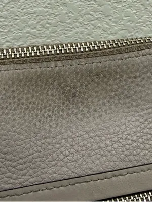 COACH F34823 Chalk Light Gray Pebbled Leather Mae File Crossbody Bag thumbnail 12