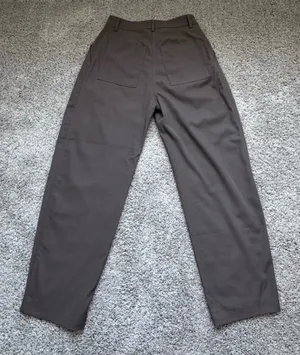 ASOS Weekday Ovoid Pants in Dark Brown thumbnail 9