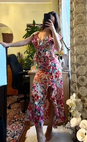 ZARA Dress Floral thumbnail 1