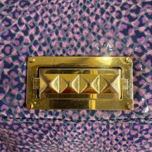 Tory Burch heidi pigskin leopard heart Chain crossbody Bag Purple Small thumbnail 6