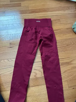 AYBL Burgundy  Active Leggings thumbnail 2
