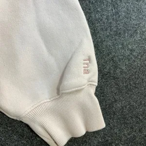 Tna Aritzia Cozy Fleece Boyfriend Polo Sweatshirt Pale Pink Small Oversized thumbnail 11