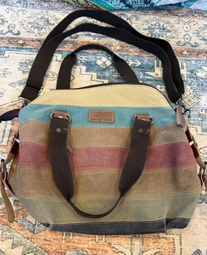Hot canvas bag shoulder tote purse crossbody messenger satchel woman handbag thumbnail 1