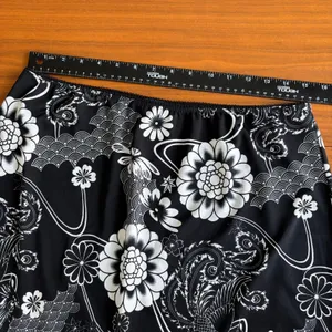 90s Vintage Rag Midi Skirt XL Floral Grunge Fairy Whimsigoth Y2K Ren Faire Beach thumbnail 12