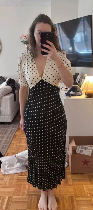 Target Black and white slip dress thumbnail 1