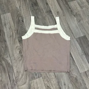 Princess Polly Tan contrast piping knit tank thumbnail 4