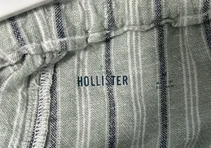 Hollister Linen-Blend Pull-On Baggy Pants || M Long thumbnail 5
