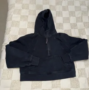 Lululemon Scuba Oversized 1/2 Zip Hoodie Black XS/S‎ thumbnail 1