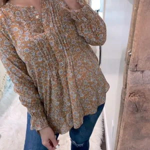 LOFT floral top size medium thumbnail 5
