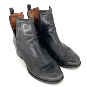Jeffrey Campbell Oriley Booties Black Leather Pull On Ankle Boots Womens 6 thumbnail 11