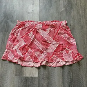 Anthropologie Maeve Halter Ruffle Top Red White Large Boho Vacation thumbnail 4