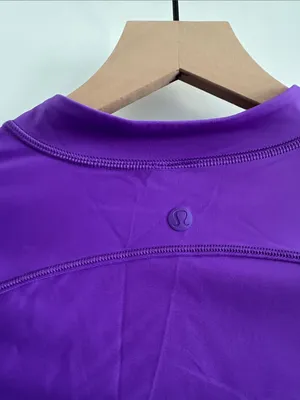 Purple Lululemon cropped nylon quarter zip thumbnail 6
