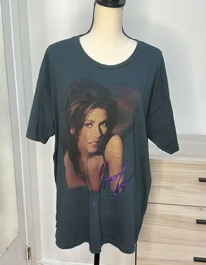 NWOT Shania Twain Come On Over 1988 Tour Merch Tee in Vintage Black DAYDREAMER thumbnail 7