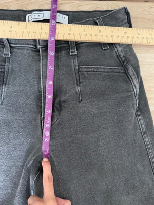 AYR 25 The Beat Jeans Washed Fade Black Barrel Relaxed Ankle Office Work Career thumbnail 12