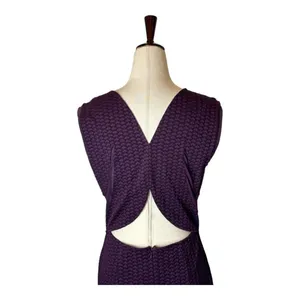 Opening Ceremony Dress Women‎ Large Purple Plum Cut Out Thalia Puckered Midi NWT thumbnail 6
