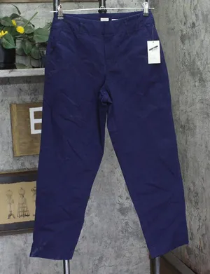 A New Day Womens High-Rise Tapered Ankle Chino Pants 93014779 Navy Blue 4 thumbnail 1