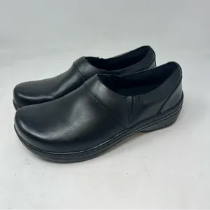 Klogs Mission Black Leather Slip Resistant Nursing Work Clogs Women’s Sz 6 thumbnail 3