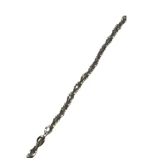 Vintage Sterling Silver Mama Script Pendant Necklace CZ Stones Estate Adj 18" thumbnail 3