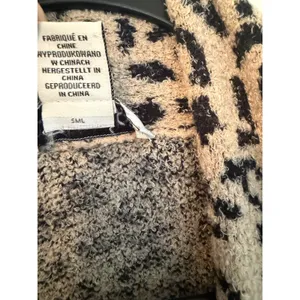 Rachel Zoe Womens Leopard Print‎ Open Front Cardigan Shawl Collar Medium thumbnail 4