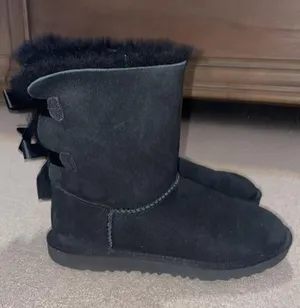 Black Bow UGG Bailey Boots thumbnail 1