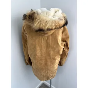 Compositions 100% Leather Faux Fur Lined Jacket Large thumbnail 3