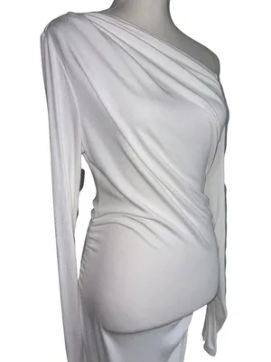 SNDYS Reyna Maxi Dress in White Medium New Womens Long Gown thumbnail 5