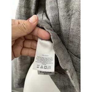Eddie Bauer Womens Blazer 4 Light Gray Cotton Career Preppy Academic Earthy thumbnail 6