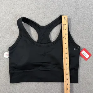 SPANX Rib Seamless Medium Impact Sports Bra Size XL Black Racerback 50238R NWT thumbnail 5