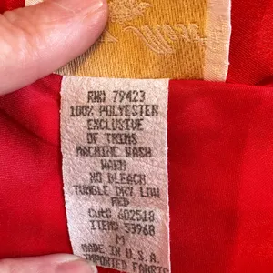 Vintage‎ Inner Most Medium 90s Red lace Satin Chemise Negligee Nightgown sexy thumbnail 5