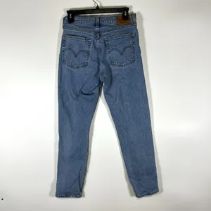 Levi's‎ Wedgie Straight Premium Denim Jeans Button Fly Women’s Size 27 90’s thumbnail 6
