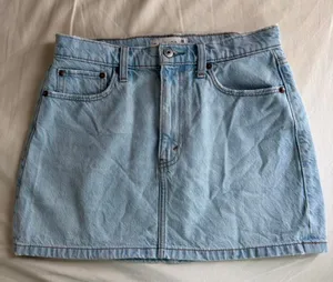 Abercrombie High-Rise Denim Skirt thumbnail 1