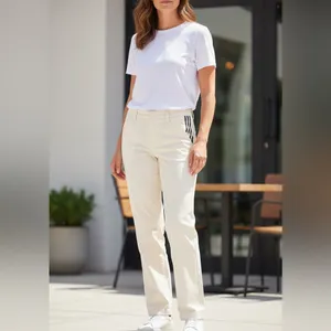 Brunello Cucinelli Womens Tan Embellished Pockets Chinos Size 4 thumbnail 9