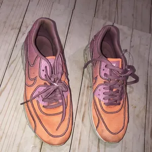 Nike air Max orange and purple ombré sneakers thumbnail 2
