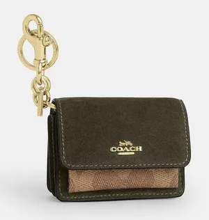 Coach Mini Klare Bag Charm In Signature Canvas CCE81 thumbnail 1