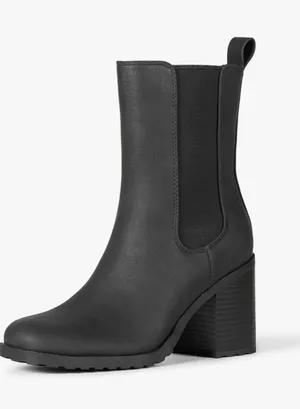 Amazon Essentials Black Chelsea Block Heel Ankle Boots Size 10.5 thumbnail 1