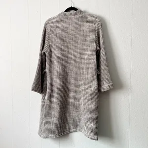 Parachute Robe Womens Small Waffle Knit Open Front 100% Cotton Breathable Cozy thumbnail 6