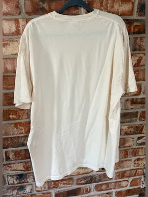 Comfort Colors Cream Tee with Multicolor "Coffee & Jesus" Graphic thumbnail 3