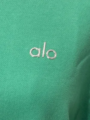 Alo Yoga Accolade Crew Neck Pullover Sweatshirt Spruce Green XXS Athleisure Rare thumbnail 9