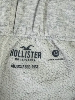 Hollister Light Heather Grey Fleece Joggers thumbnail 6