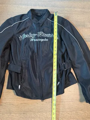 Harley-Davidson Women's Jacket Black Riding Jacket Size Small thumbnail 3