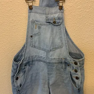 Lei denim short overalls sz S y2k 90s light wash casual western cowgirlcore long thumbnail 3