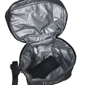 Rae Dunn NWT "Foodie" Lunch Tote With Utensil Case Insulated Adjustable Strap thumbnail 8