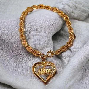 Vintage Mom heart bracelet thumbnail 1