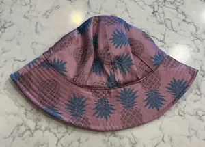 Pineapple‎ Print Bucket Hat Purple thumbnail 1