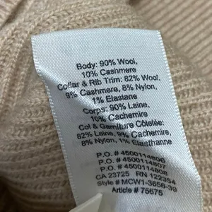 NEW Aritzia Babaton Sidney Tan Wool Cashmere Deep V Sweater Vest Top Size XXS thumbnail 5